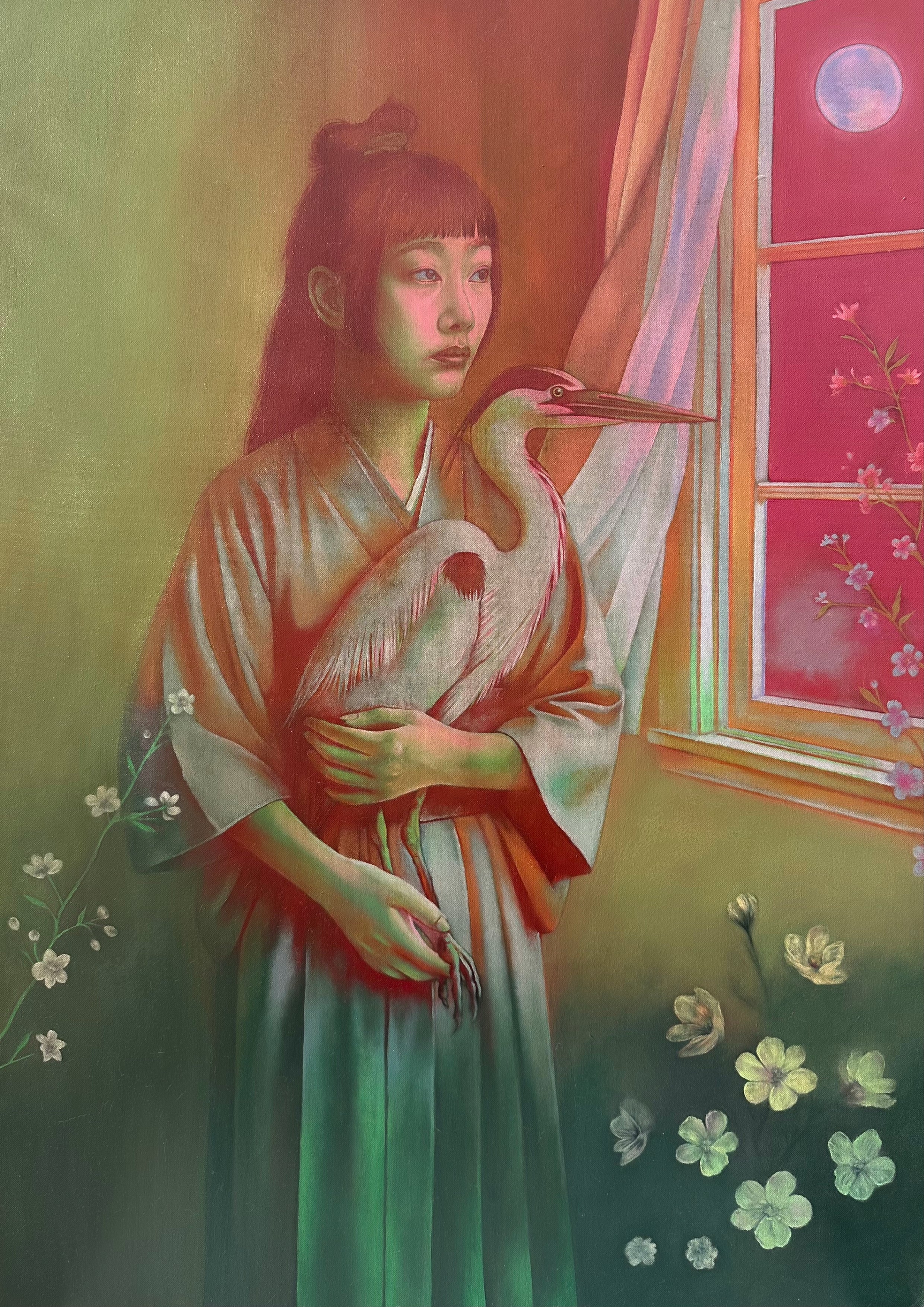 Jeune Femme au Héron